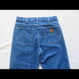 Carhartt 33 x 30 Men’s Blue Straight Jeans